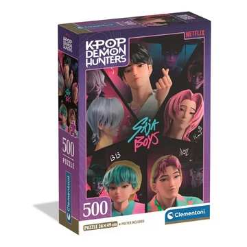 K-pop Démonvadászok Saja Boys 500 db-os Compact puzzle Clementoni