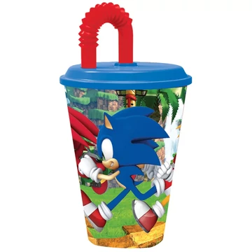 Sonic a sündisznó szívószálas pohár 430 ml 