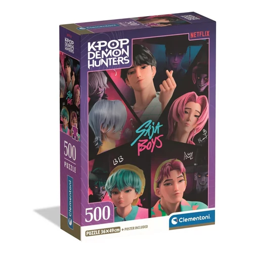 K-pop Démonvadászok Saja Boys 500 db-os Compact puzzle Clementoni