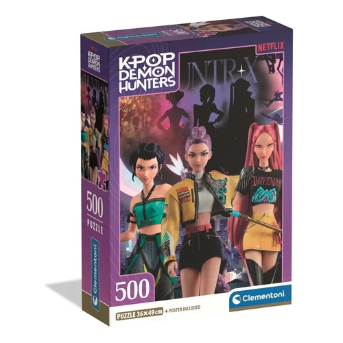 K-pop Démonvadászok Night Pulse 500 db-os Compact puzzle Clementoni