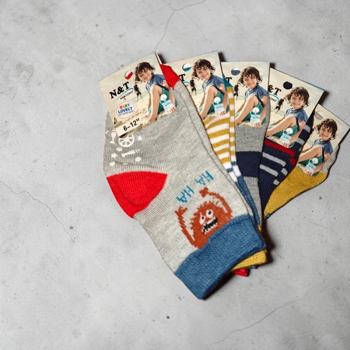 N&T gyerek tapadós zokni 6-12 hónap 5 pár