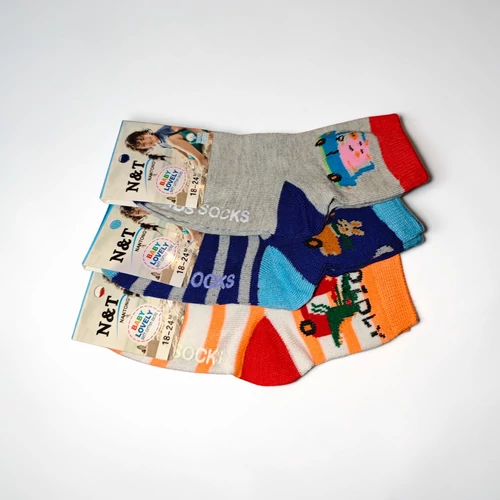 N&T gyerek tapadós zokni 18-24 3 pár