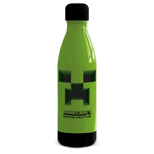 Minecraft műanyag kulacs csavaros kupakkal 660 ml