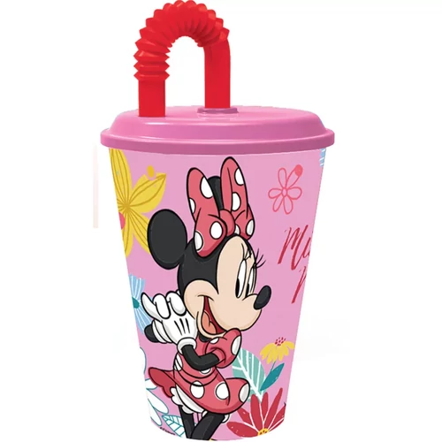 Disney Minnie szívószálas pohár 430 ml 